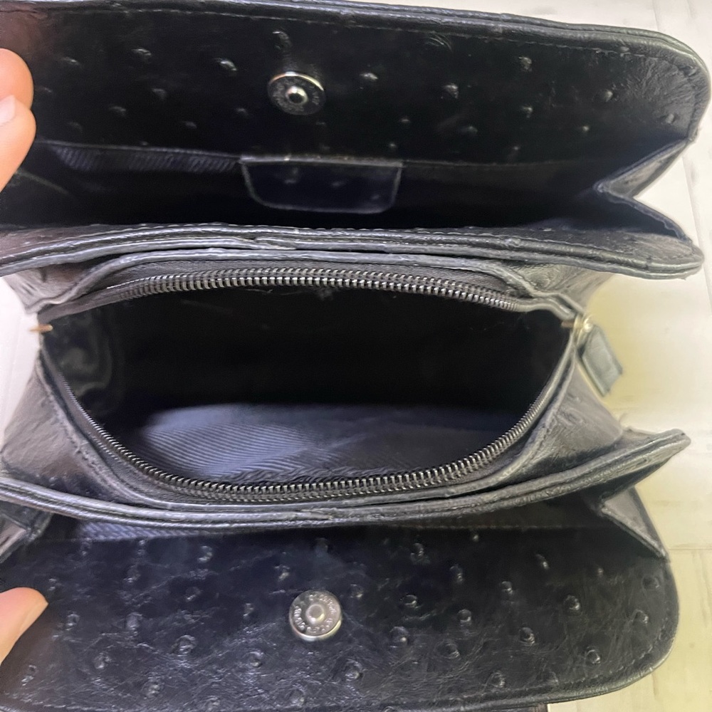 Prada Vintage Black Textured Leather Satchel - Picture 7 of 8